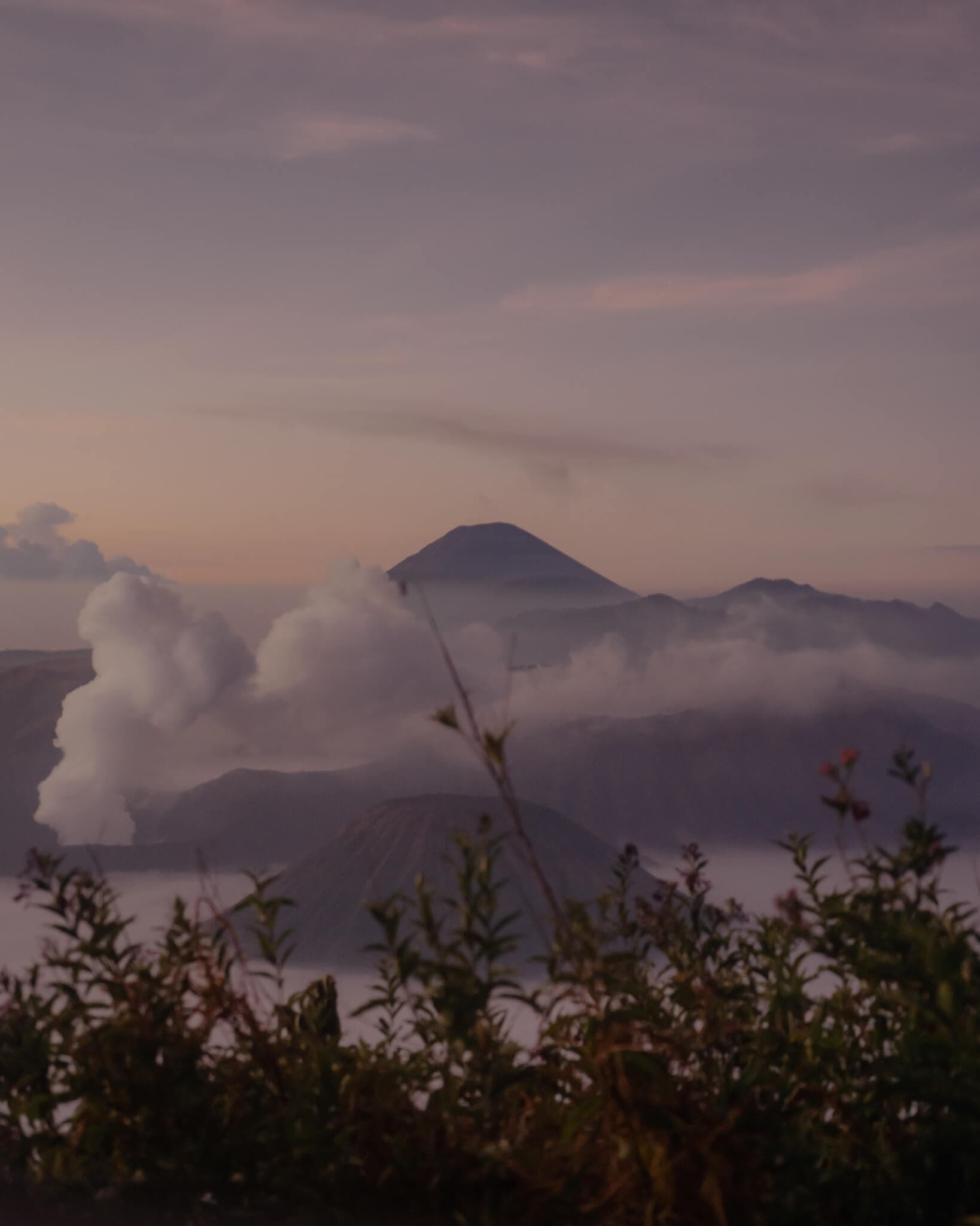Mount Bromo bij zonsopgang