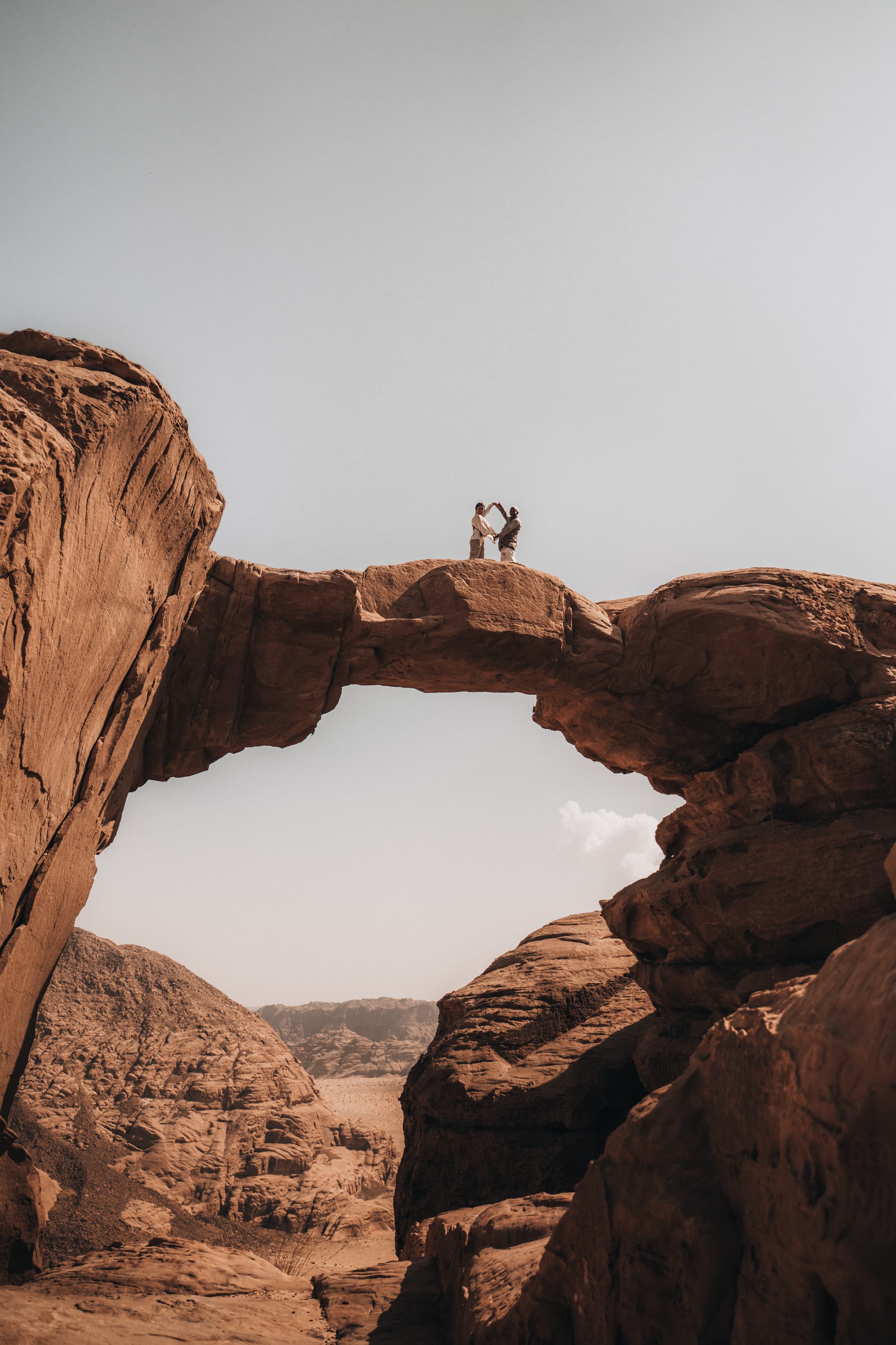 Burdah Rock Bridge - Wadi Rum - Jordanië