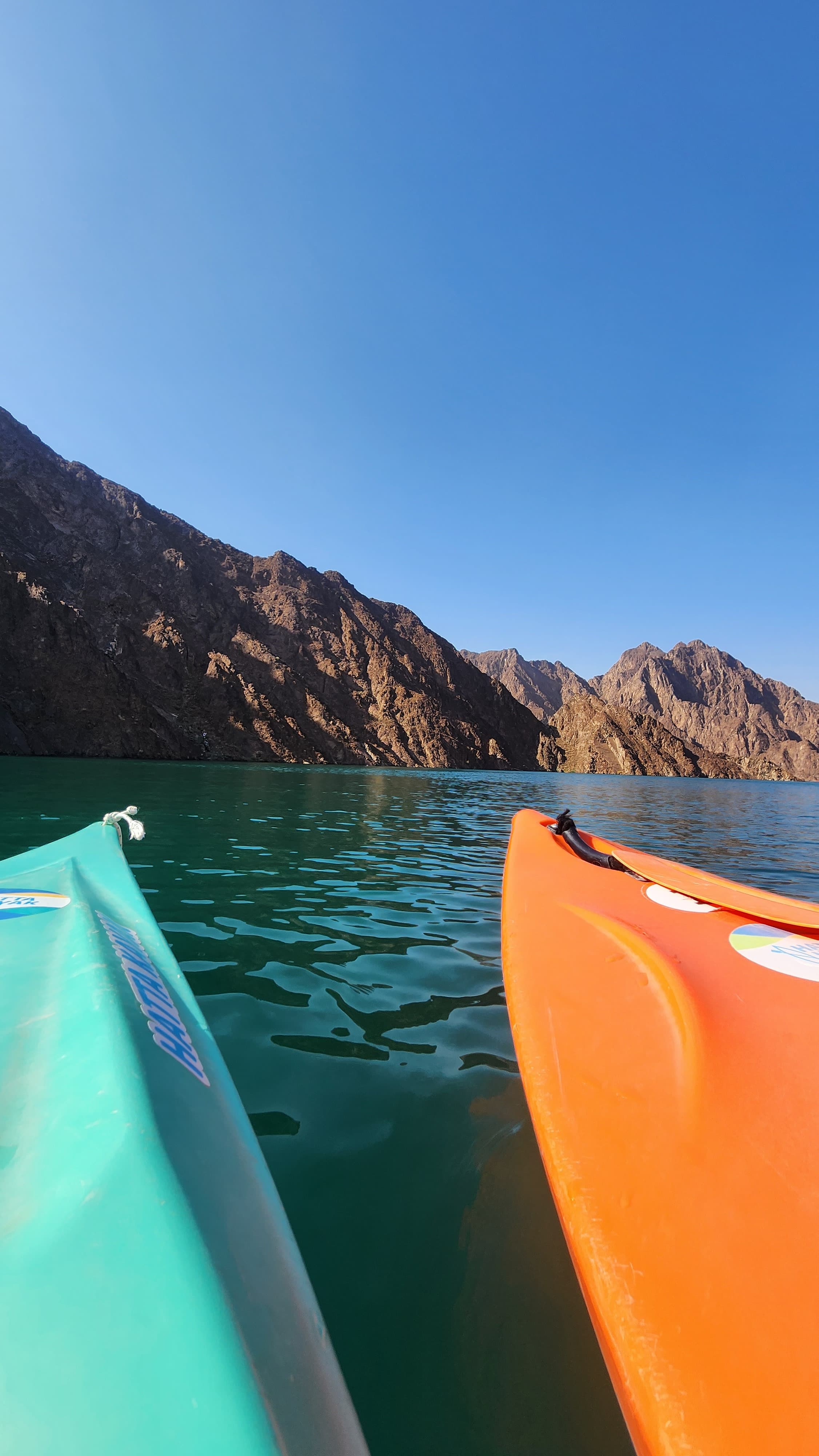 Exploring the mountains of Dubai