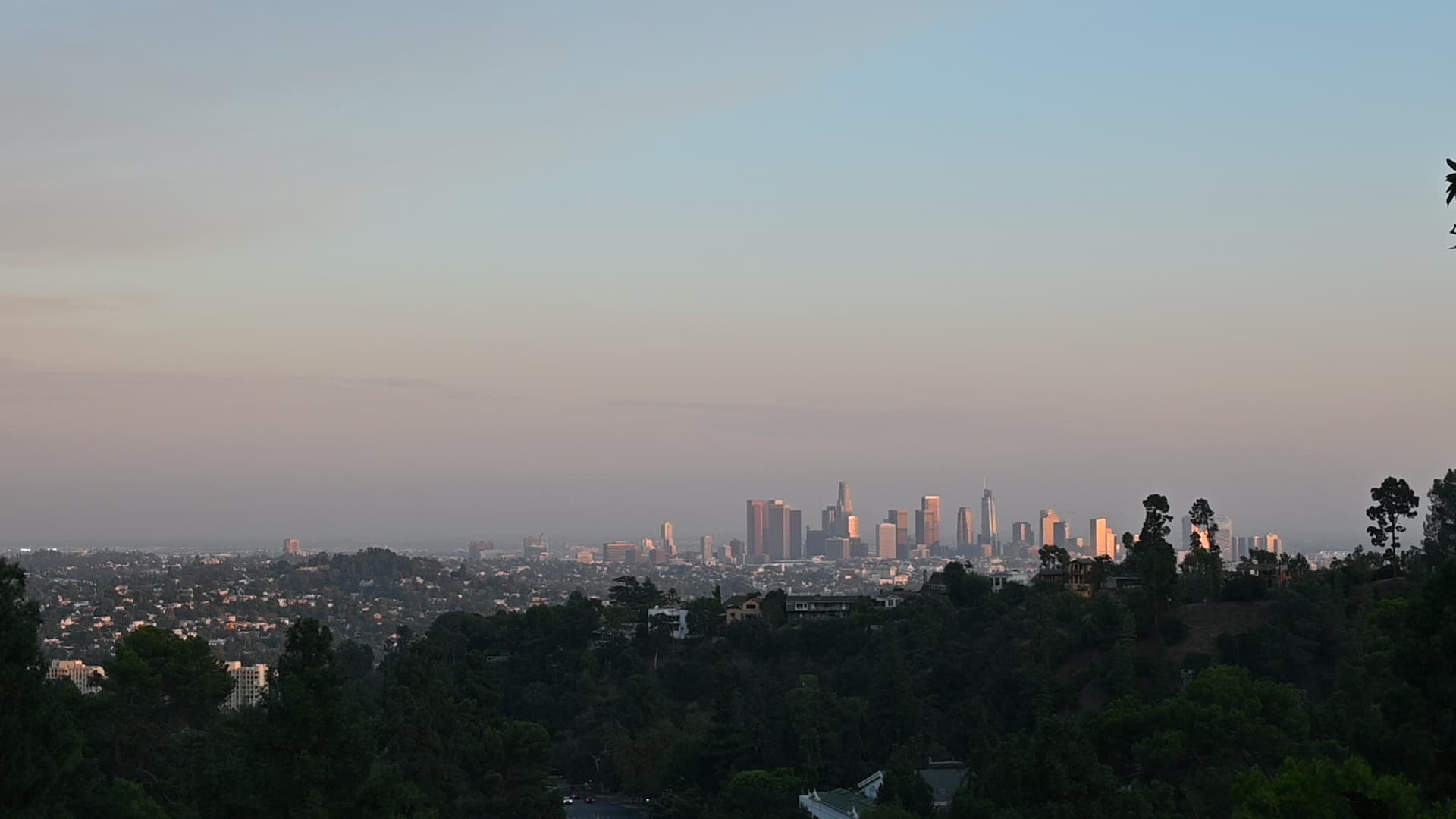 Sunset  at Griffith Observatory