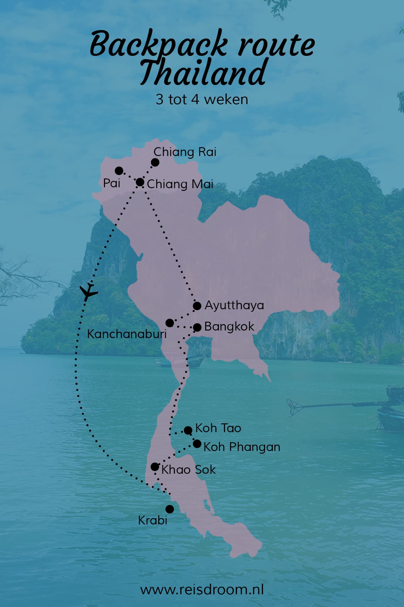 Travel itinerary Thailand: 3 - 4 weeks